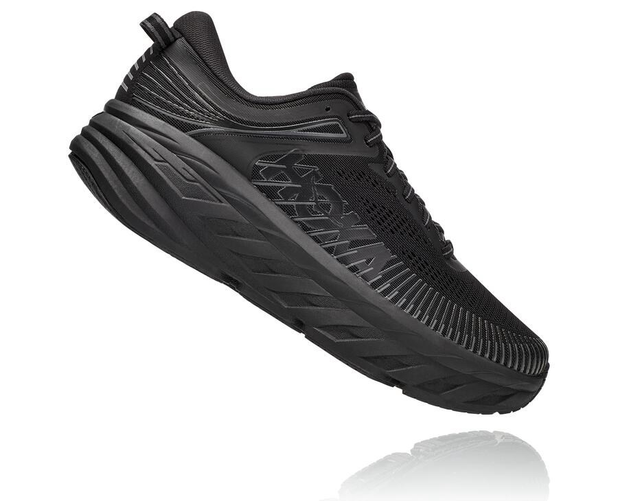 Hoka One One Hardloopschoenen Heren - Bondi 7 - Zwart - KN6125948